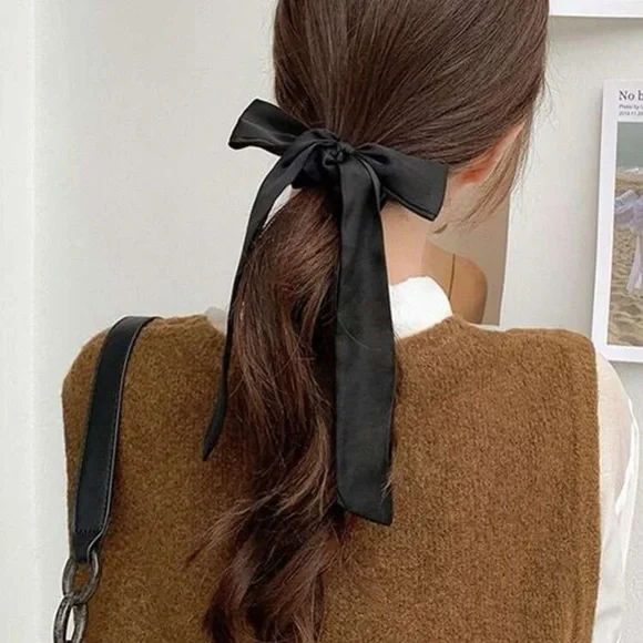 Anthropologie | Accessories | Solid Black Hair Tie Scrunchie  display picture 3